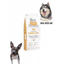 Brit Care (Брит Кеа) Senior & Light Salmon & Potato для пожилых собак всех пород (лосось и картофель) 1 кг Brit Care (Брит Кеа) Senior & Light Salmon & Potato для пожилых собак всех пород (лосось и картофель) 1 кг