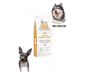 Brit Care (Брит Кеа) Senior & Light Salmon & Potato для пожилых собак всех пород (лосось и картофель) 1 кг