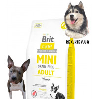 Brit Care Mini Grain Free Adult Lamb 0,4 кг