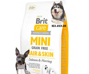 Brit Care Mini Grain Free Hair & Skin 0,4 кг