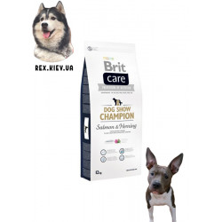 Brit Care (Брит Кеа) Dog Show Champion гипоаллергенный корм для взрослых выставочных собак (лосось) 1 кг