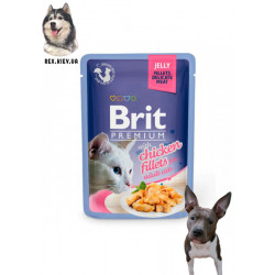 Brit Premium Филе куриное в желе для кошек 85 гр