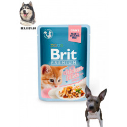 Brit Premium Филе куриное в соусе для котят 85 гр