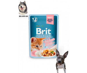 Brit Premium Филе куриное в соусе для котят 85 гр