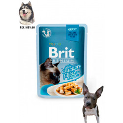 Brit Premium Филе курицы в соусе для кошек 85 гр Brit Premium Филе курицы в соусе для кошек 85 гр