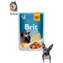 Brit Premium Филе тунца в соусе для кошек 85 гр Brit Premium Филе тунца в соусе для кошек 85 гр
