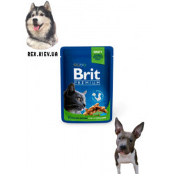 Brit Premium Кусочки с курицей для стерилизованных кошек 0,1 кг