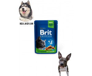Brit Premium Кусочки с курицей для стерилизованных кошек 0,1 кг