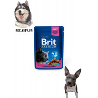 Brit Premium Кусочки с курицей и индейкой для кошек 0,1 кг