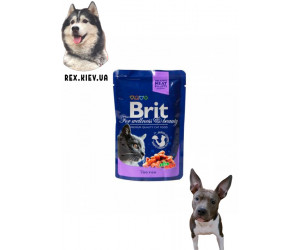Brit Premium Кусочки с треской для кошек 0,1 кг