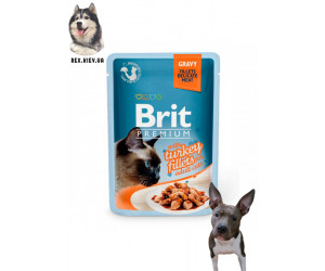 Brit Premium Филе индейки в соусе для кошек 85 гр
