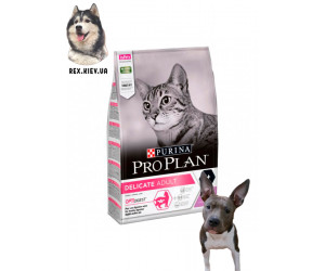 Purina Pro Plan Cat Adult Delicate Sensitive Turkey для врослых кошек с чувствительной кожей ( индейка ) 0,4 кг