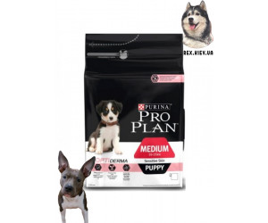 Pro Plan Puppy Medium Sensitive для щенков с чувствительной кожей (лосось и рис) 12 кг