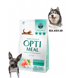 OPTIMEAL ™. Полнорационные сухой корм для котят - курица 0,7 кг OPTIMEAL ™. Полнорационные сухой корм для котят - курица 0,7 кг