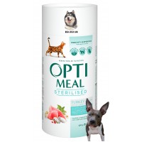 OPTIMEAL™. Полнорационный сухой корм для стерилизованных кошек и кастрированных котов - индейка и овес 0,65 кг OPTIMEAL™. Полнорационный сухой корм для стерилизованных кошек и кастрированных котов - индейка и овес 0,65 кг