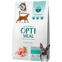 OPTIMEAL™. Полнорационный сухой корм для стерилизованных кошек и кастрированных котов - индейка и овес 4 кг