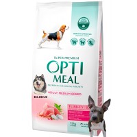 OPTIMEAL ™. Полнорационный сухой корм для взрослых собак средних пород – индейка 1.5 кг