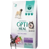 OPTIMEAL ™. Полнорационный сухой корм для взрослых собак малых пород – утка 4 кг