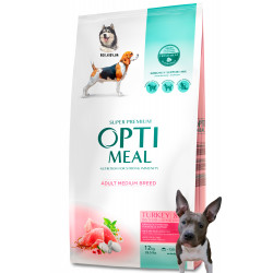 OPTIMEAL ™. Полнорационный сухой корм для взрослых собак средних пород – индейка 12 кг