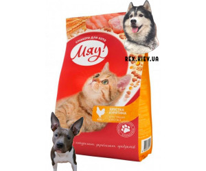 MЯУ полнорационный сухой корм для взрослых кошек с кроликом 0.4 кг