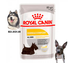 Паштет для собак с чувствительной кожей Royal Canin DERMACOMFORT LOAF 0,085 кг