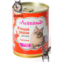 Влажный корм для котов Леопольд Мясной рацион с кроликом 360 г