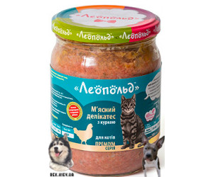ЛЕОПОЛЬД мясной деликатес с курицей 500гр