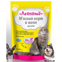 ЛЕОПОЛЬД Корм для выведения шерсти из желудочно-кишечного тракта 85гр