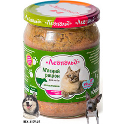 ЛЕОПОЛЬД мясной рацион с говядиной 460гр