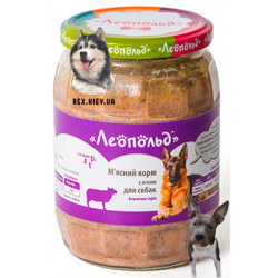 ЛЕОПОЛЬД мясной Корм с ягненком 720гр ЛЕОПОЛЬД мясной Корм с ягненком 720гр