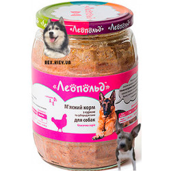ЛЕОПОЛЬД мясной Корм с курицей 720гр