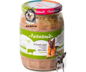 ЛЕОПОЛЬД мясной Корм с говядиной 720гр