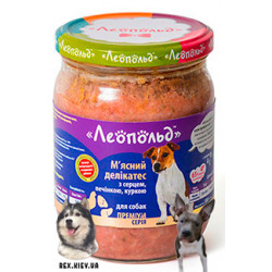 ЛЕОПОЛЬД мясной деликатес с печенью и курицей 500гр ЛЕОПОЛЬД мясной деликатес с печенью и курицей 500гр