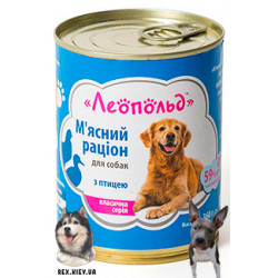 ЛЕОПОЛЬД мясной рацион с птицей 360гр ЛЕОПОЛЬД мясной рацион с птицей 360гр