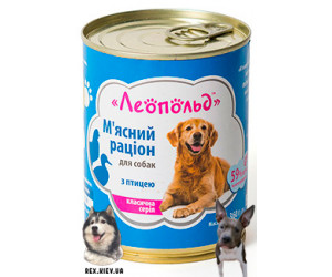ЛЕОПОЛЬД мясной рацион с птицей 360гр