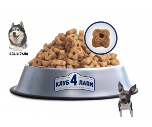 CLUB 4 PAWS Премиум "Контроль веса". Полнорационный сухой корм для взрослых собак всех пород, 14 кг