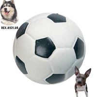 Игрушка Flamingo (ФЛАМИНГО) DOG TOY FOOTBALL для собак, мяч футбол, резина, 9 см 