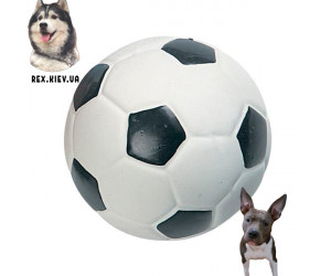 Игрушка Flamingo (ФЛАМИНГО) DOG TOY FOOTBALL для собак, мяч футбол, резина, 9 см 