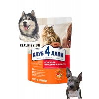 CLUB 4 PAWS Премиум "С эффектом выведения шерсти из пищеварительной системы". Полнорационный сухой корм для взрослых кошек, 0,3 кг CLUB 4 PAWS Премиум "С эффектом выведения шерсти из пищеварительной системы". Полнорационный сухой корм для взрослых кошек, 0,3 кг