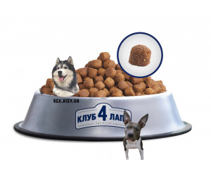CLUB 4 PAWS Премиум "Актив". Полнорационный сухой корм для взрослых активных собак всех пород, 14 кг